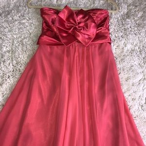 Pink formal floor length gown